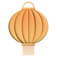 Chinese new year lantern sign 3d symbol decoration element png