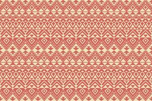 moderno ikat geométrico folklore ornamento con diamantes tribal étnico vector textura. sin costura a rayas modelo en azteca estilo. gente bordado. indio. escandinavo. gitano. africano alfombra.