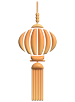 chinois Nouveau année lanterne signe 3d symbole décoration élément png