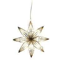 Luxury christmas golden flower hanging element. vector