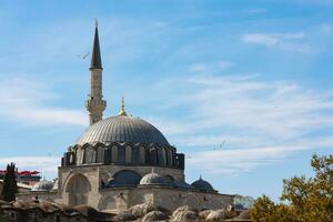 Mosque background photo. Rustem Pasa Mosque in Eminonu Istanbul photo