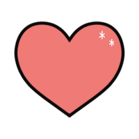 Pinkish red heart png