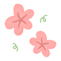 colorida fofa flor. desenho animado ícone png