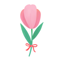 San Valentino fiore. acquerello cartone animato png