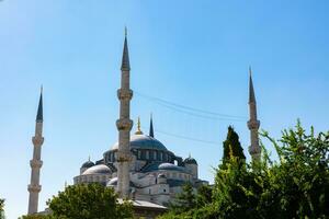 Sultanahmet Mosque aka Blue Mosque. Travel to Istanbul background photo