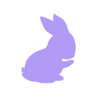 Silhouette von das Ostern Hase im verschiedene Posen. Ostern Ei Festival Gruß Karte dekorativ Elemente png