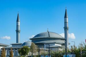 Ali Kuscu Mosque in Istanbul Airport. Modern islamic architecture background. photo