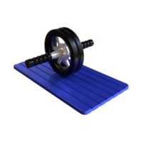 3d rendering of gym fitness roller png