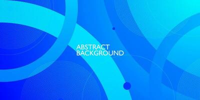 Colorful blue abstract background with simple circle shape and lines pattern. Bright blue design. Modern with geometric shapes concept. Eps10 vector