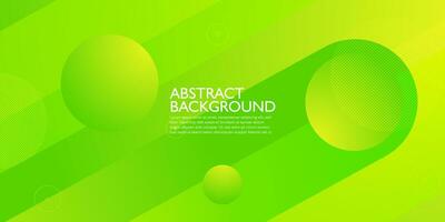 Abstract colorful dynamic bright green gradient geometric background. Trendy color gradation with circle pattern. Dynamic banner concept. Eps10 vector