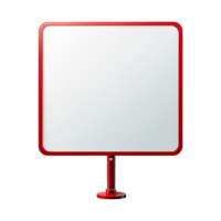 AI generated Blank Road sign board isolated on transparent background png