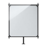 AI generated Blank Road sign board isolated on transparent background png