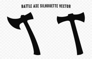 Battleaxe black Silhouettes vector free