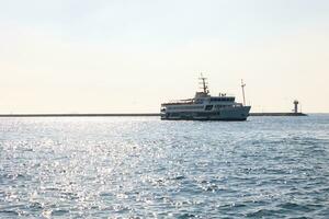 Famous ferries of Istanbul. Travel to Istanbul background photo