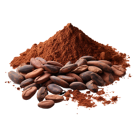 ai généré cacao isolé sur transparent Contexte png