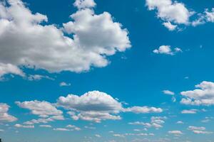 Cloudscape. Partly cloudy sky. Weather forecast concept photo