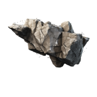 AI generated Flying flat surface stone png isolated on transparent background