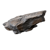 AI generated Flying flat surface stone png isolated on transparent background