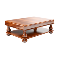 AI generated Coffee table isolated on transparent background png