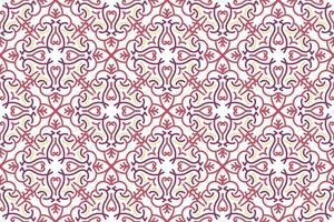 oriental modelo. blanco y púrpura antecedentes con Arábica adornos patrón, antecedentes y fondo de pantalla para tu diseño. textil ornamento. vector ilustración.