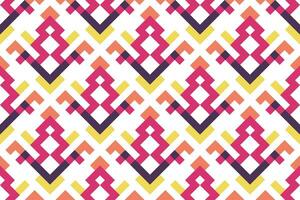 geometric seamless pattern. Abstract graphic background with squares, lines, grid. Simple geo texture. Ethnic style ornament. Repeat vintage design for decor, print vector