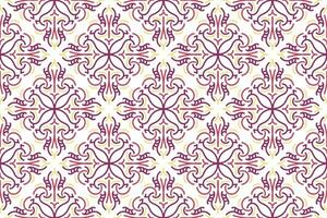 oriental modelo. blanco y púrpura antecedentes con Arábica adornos patrón, antecedentes y fondo de pantalla para tu diseño. textil ornamento. vector ilustración.