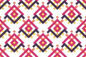 geometric seamless pattern. Abstract graphic background with squares, lines, grid. Simple geo texture. Ethnic style ornament. Repeat vintage design for decor, print vector