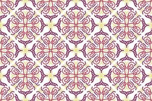 oriental modelo. blanco y púrpura antecedentes con Arábica adornos patrón, antecedentes y fondo de pantalla para tu diseño. textil ornamento. vector ilustración.