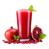 AI generated Realistic glass of red juice isolated on transparent background png