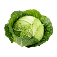 AI generated Green Cabbage isolated on transparent background png