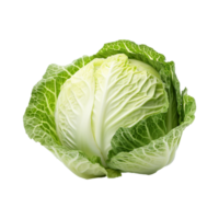 AI generated Green Cabbage isolated on transparent background png