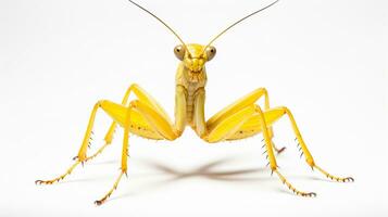 AI generated Flower Mantis isolated on white background. Generative AI photo