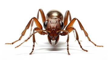 ai generado foto de buldog hormiga aislado en blanco antecedentes. generativo ai