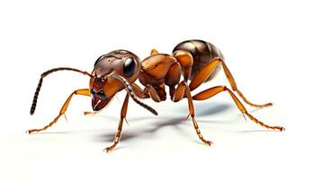 ai generado foto de buldog hormiga aislado en blanco antecedentes. generativo ai