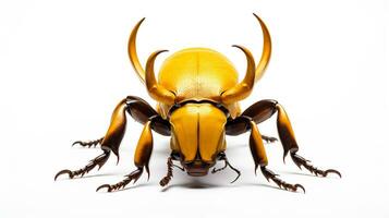 AI generated Photo of Hercules Beetle isolated on white background. Generative AI