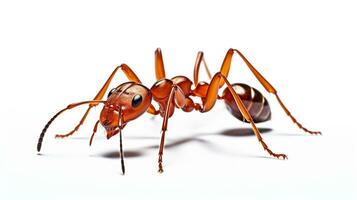 AI generated Photo of Fire Ant isolated on white background. Generative AI