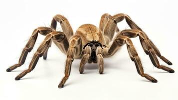 AI generated Photo of Goliath Bird-Eating Spider isolated on white background. Generative AI