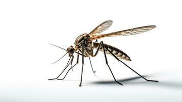 AI generated Photo of Mosquito Hawk isolated on white background. Generative AI