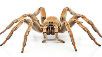 AI generated Photo of Goliath Bird-Eating Spider isolated on white background. Generative AI