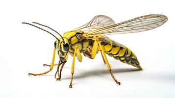 AI generated Photo of Scorpion Fly isolated on white background. Generative AI