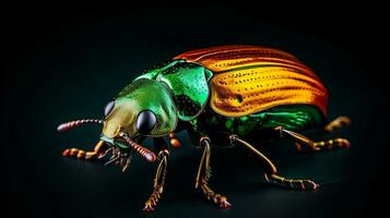 AI generated Photo of June Bug isolated on white background. Generative AI