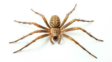 AI generated Photo of Nursery Web Spider isolated on white background. Generative AI