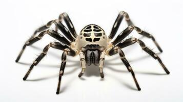 AI generated Photo of Zebra Spider isolated on white background. Generative AI