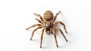 AI generated Photo of Spider isolated on white background. Generative AI