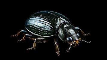 AI generated Photo of Dung Beetle isolated on white background. Generative AI