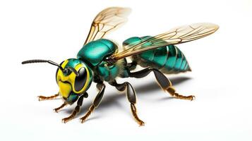 AI generated Photo of Orchid Bee isolated on white background. Generative AI