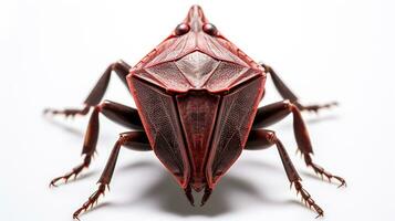 AI generated Photo of Shield Bug isolated on white background. Generative AI