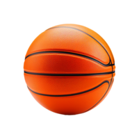 AI generated 3d rendering basketball isolated on transparent background png