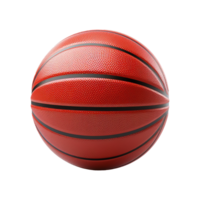 ai generado 3d representación baloncesto aislado en transparente antecedentes png