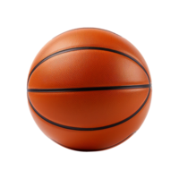 AI generated 3d rendering basketball isolated on transparent background png